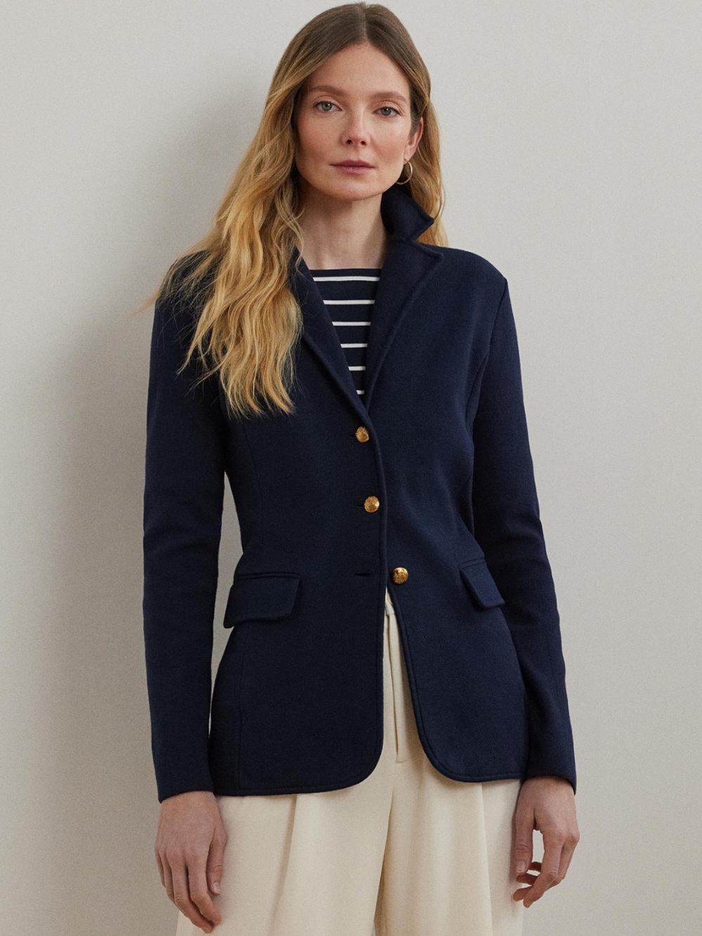 Lauren Ralph Lauren Navy Blazer with Gold Buttons